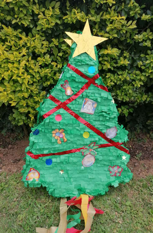 Christmas tree pinata